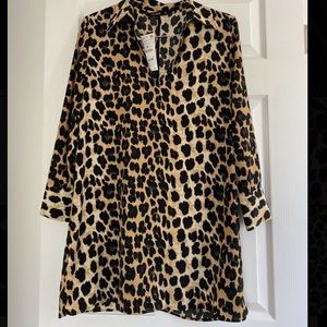 SOLD ZARA NWT Animal Print Dress Size Medium